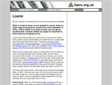 Tablet Screenshot of loans.org.uk