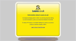 Desktop Screenshot of loans.co.uk