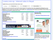 Tablet Screenshot of loans.com.np